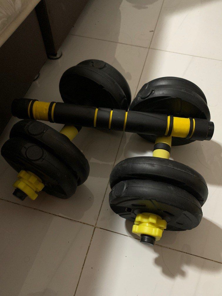10 kg dumbbell set, Sports Equipment, Exercise & Fitness, Weights & Dumbbells on Carousell