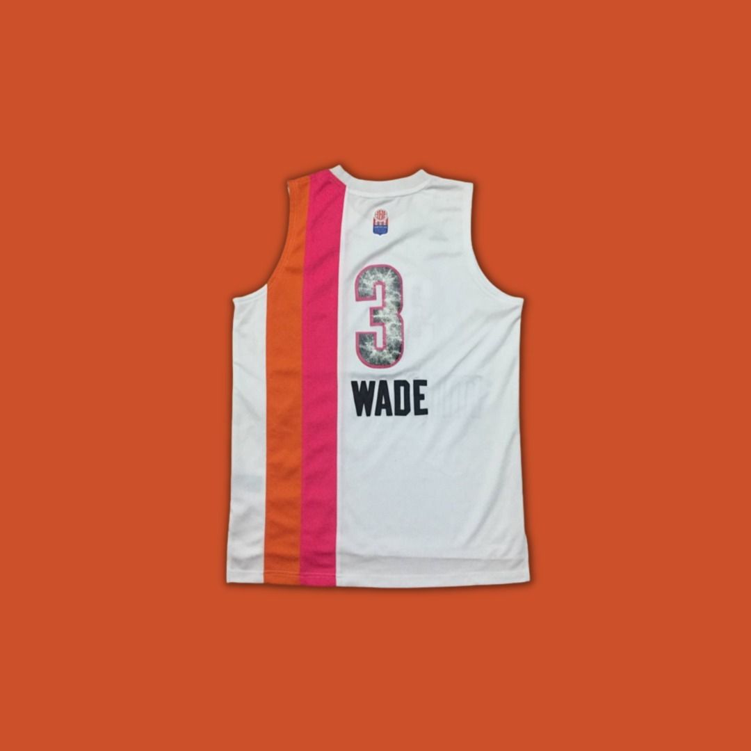 Rare Vintage Adidas HWC NBA Miami Heat Dwyane Wade Floridians Basketball  Jersey