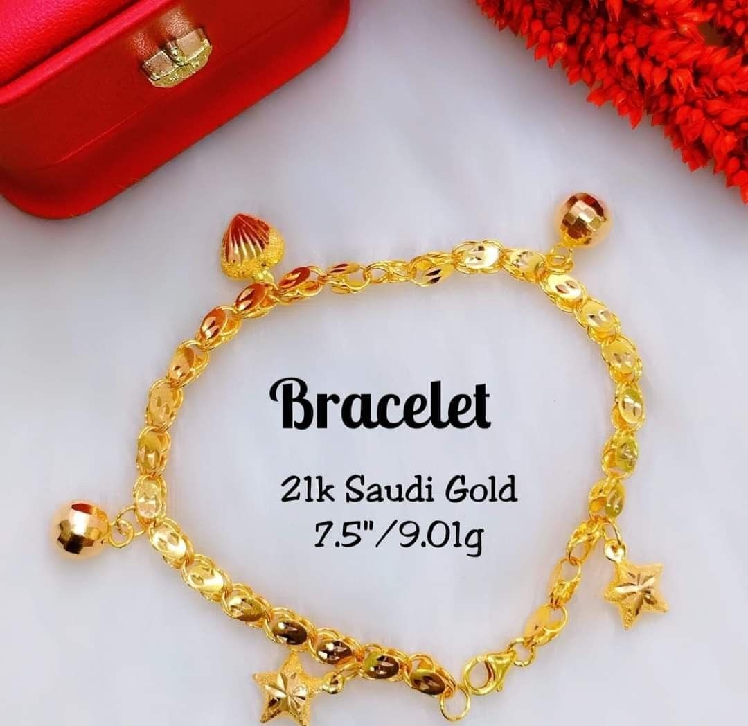 Saudi Gold bracelet 21K | unboxing/try-on | Azo Edition - YouTube