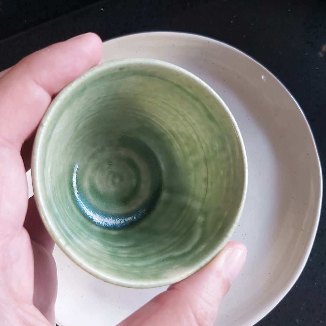 2 handmade Japanese teacups from Kyoto, Furniture & Home Living