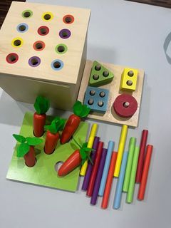 3 in 1 Montessori fine motor skill activity box