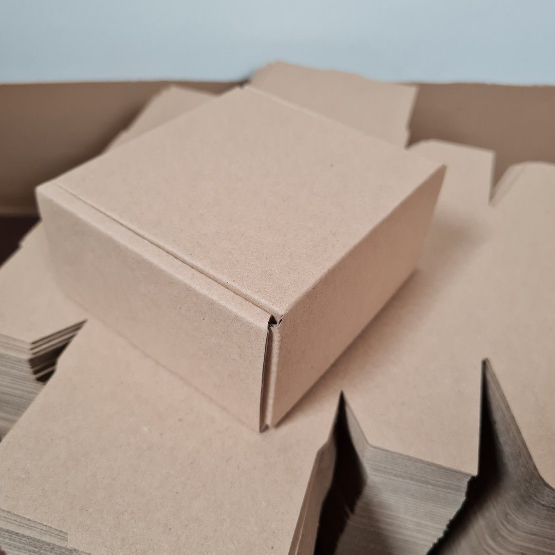 4x4 inches Small Corrugated Mailer Boxes for Giveaways or Small Packaging (Category: Storage Boxes & Baskets) located in Quezon City. Submitted by ellie_8282 (Listing ID 1230571994, Image 1). Description: 30 pcs Inside Dimension 4in x 4in x 2in Snug and perfect fit when assembled.