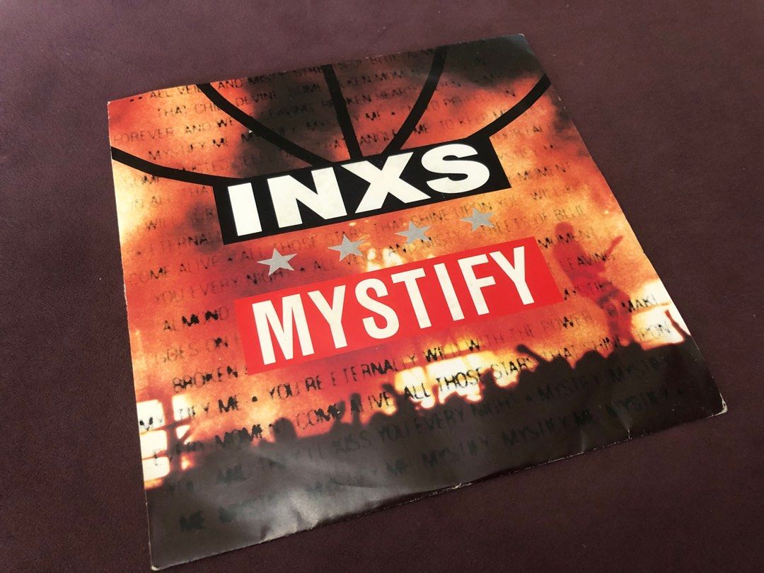 7-INCH VINYL SINGLE: INXS ‘MYSTIFY’ (Category: Vinyls) located in Cainta. Submitted by e.collections (Listing ID 1230586716, Image 1). Description: 7-inch vinyl record. INXS ‘Mystify’ Vinyl disc condition: NM Vinyl sleeve: VG+ Shipping fee c/o buyer.