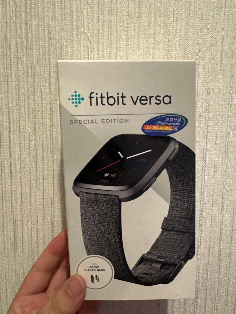 Fitbit versa se charcoal woven shop