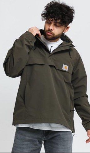 Carhartt WIP FLEECE LINED NIMBUS PULLOVER JACKET green olive