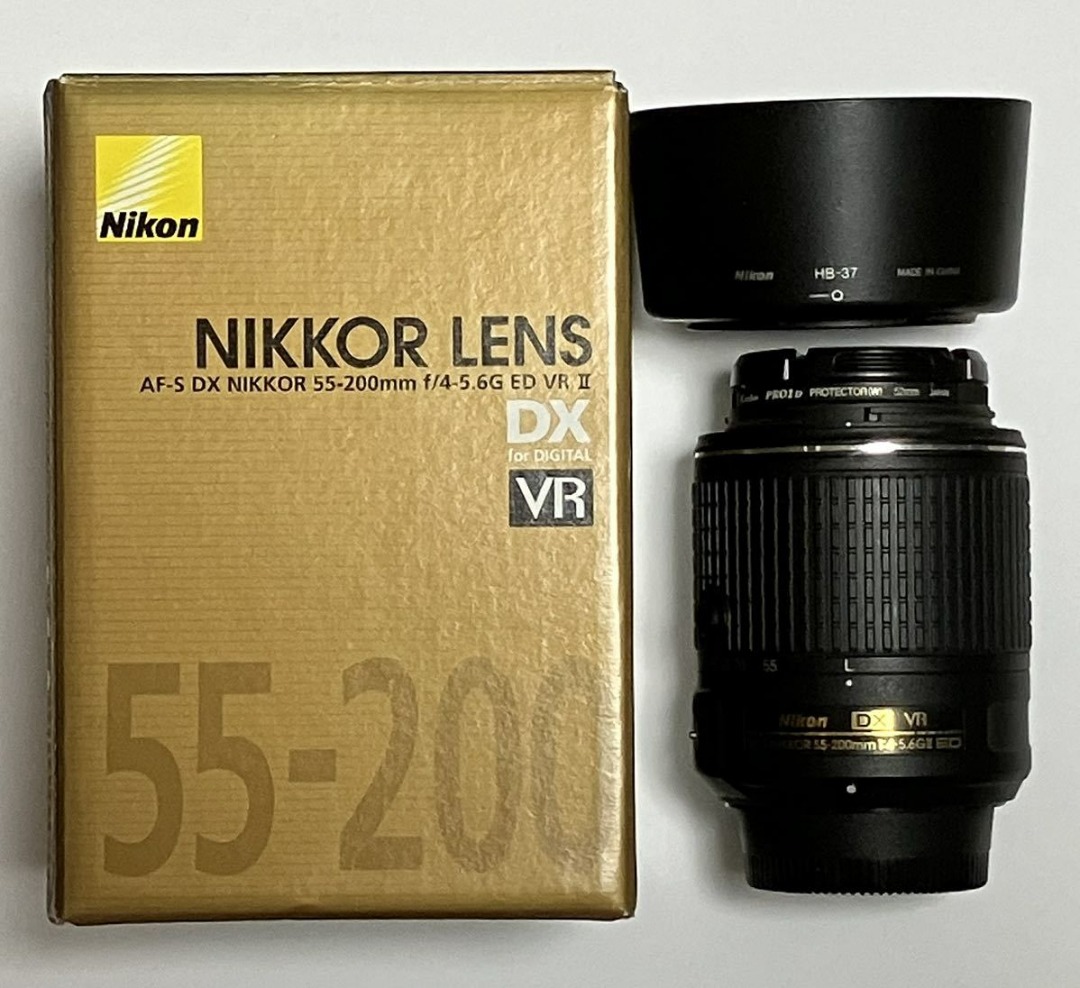 帶盒NIKON 尼康AF-S 尼克爾55-200mm F4-5.6G ED DX VR II, 攝影器材