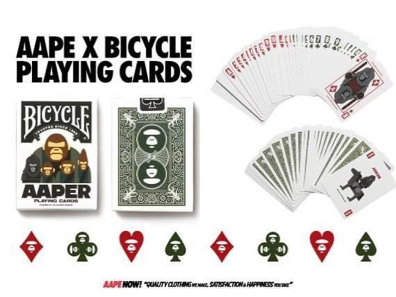 Aape X Bicycle PLAYING CARDS 啤版, 興趣及遊戲, 玩具& 遊戲類- Carousell