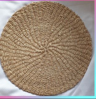 Abaca placemat and coaster