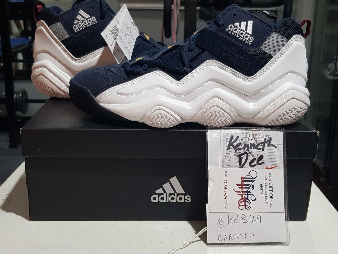 Adidas Top Ten 2000 Kobe Retro Basketball Sneakers Blue White Shoes Size  10.5 Brand New w Box Inserts Tags Papers Bag, Men's Fashion, Footwear,  Sneakers on Carousell