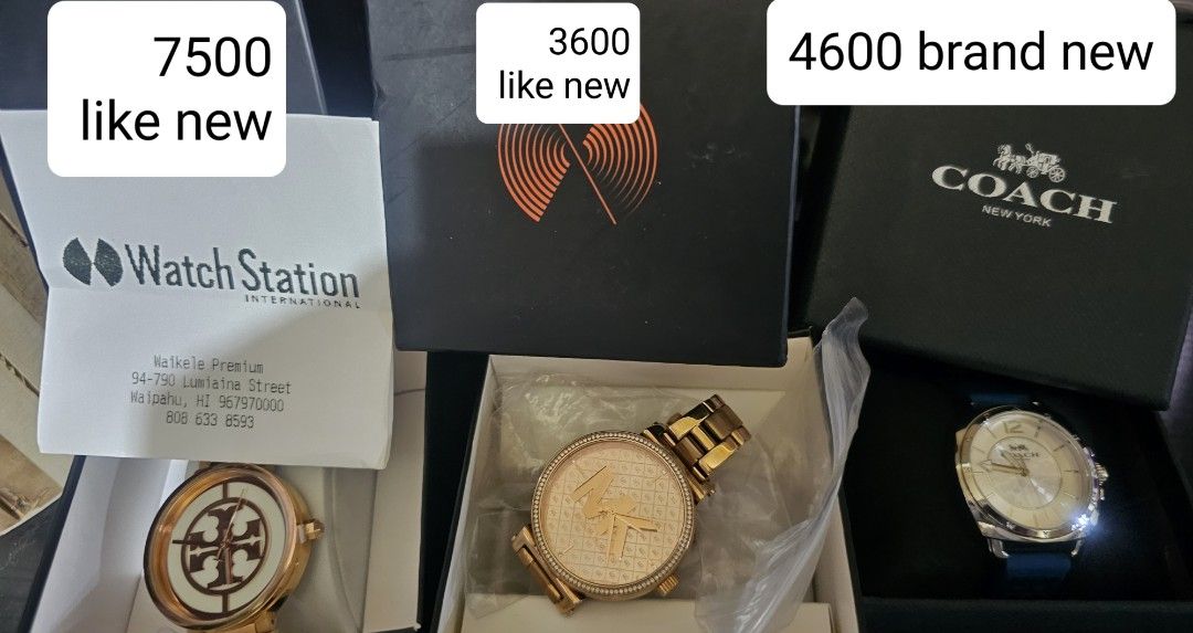 All original watches Tory Burch Michael Kors Coach
