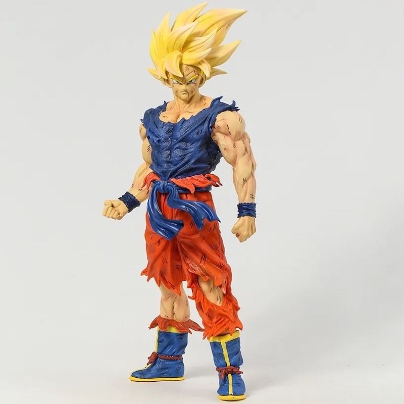 Anime Dragon Ball Z Son Goku Gk Super Saiyan Action Figure 45cm Statue