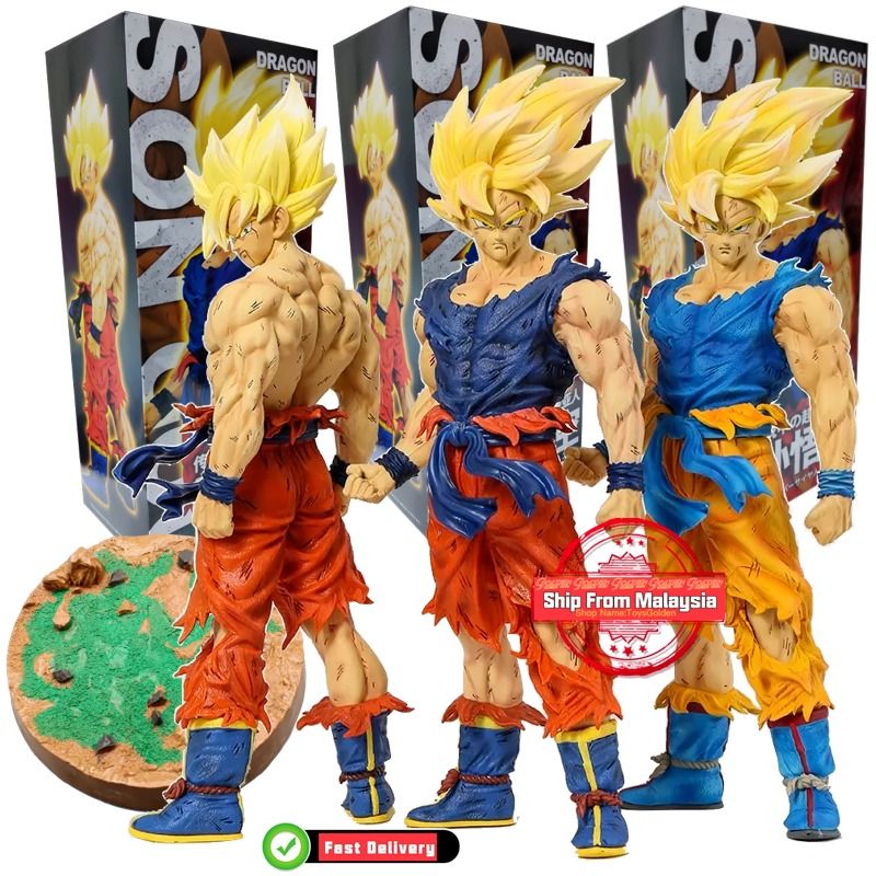 Anime Dragon Ball Z Son Goku Action Figure Super Saiyan Statue Figures Pvc  Model Dolls Collectibles Toys Fans Gift
