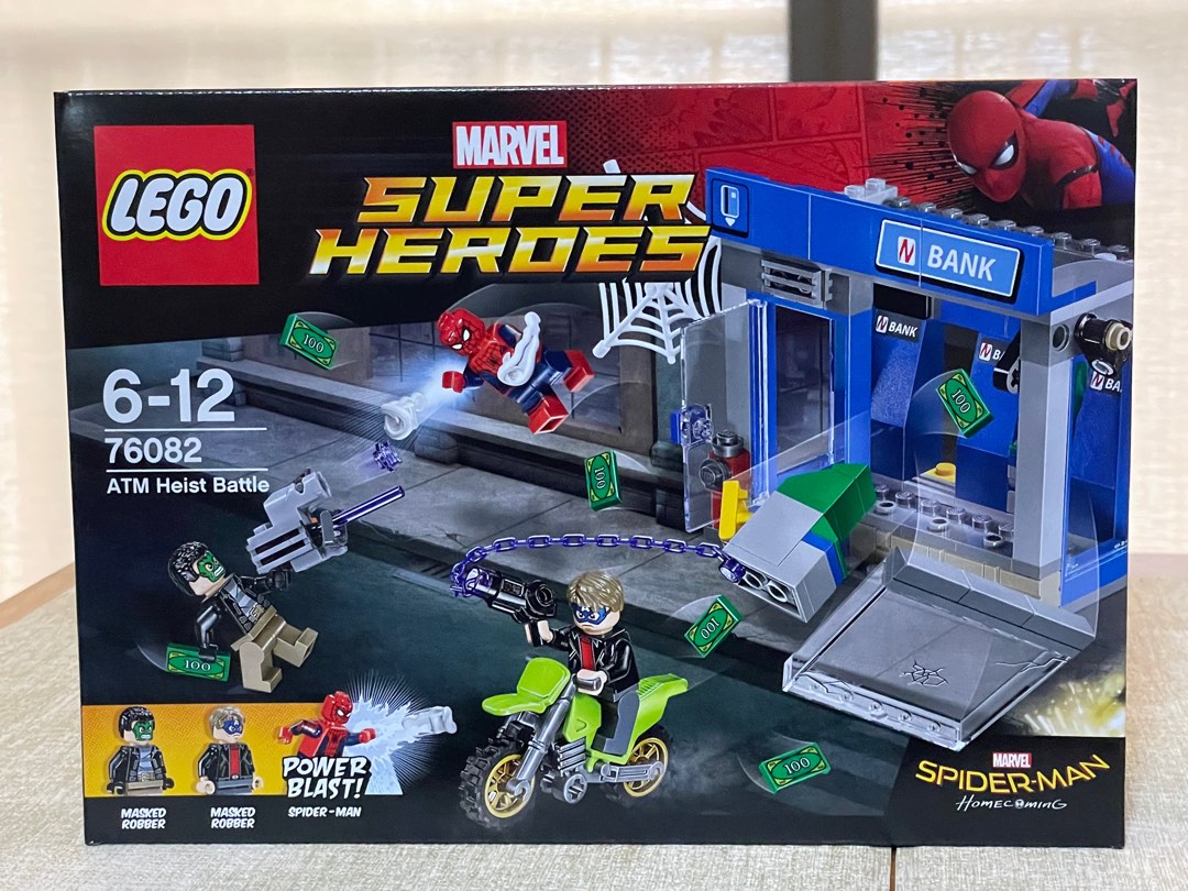 Lego spider deals man atm heist