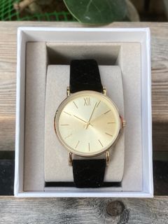 Authentic Ann Taylor Watch with Leather Velvet Strap