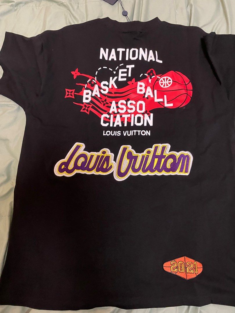 Louis Vuitton Louis Vuitton x NBA logo T-shirt