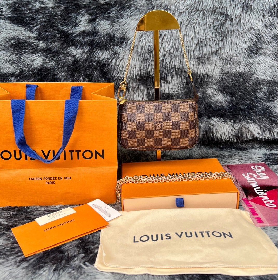 LV mini Pochette damier, Luxury, Bags & Wallets on Carousell