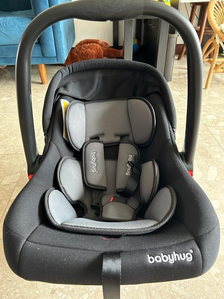 Baby Car Seat Cum Carry Cot With Rocking Base Babyhug Babies
