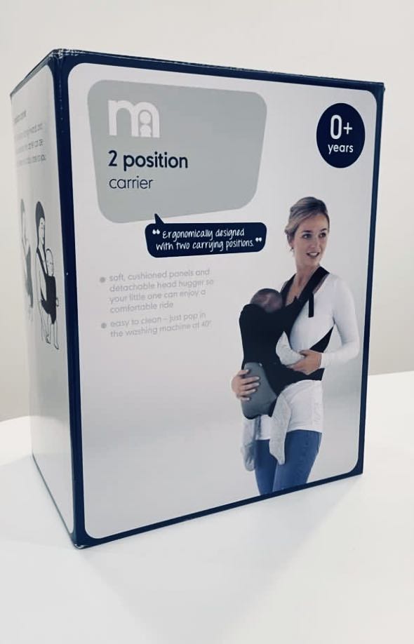 Mothercare 2 position hotsell carrier