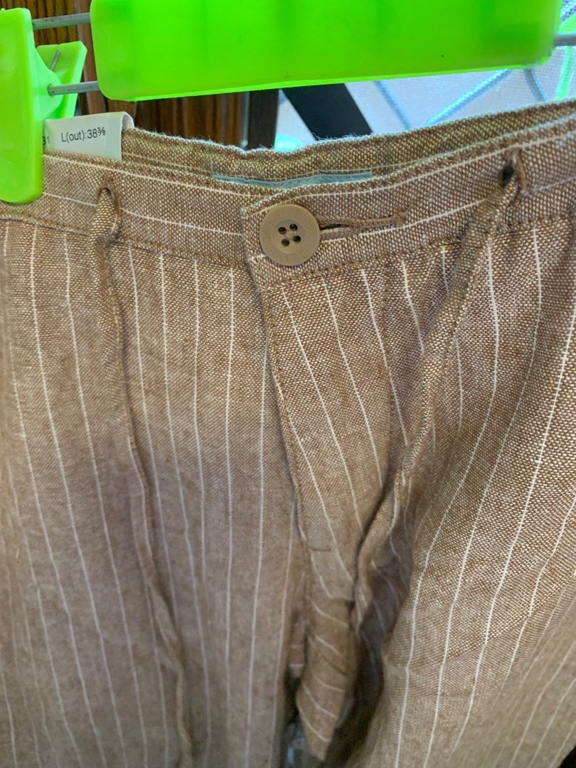 Baleno Brown LinenBlend Pants on Carousell