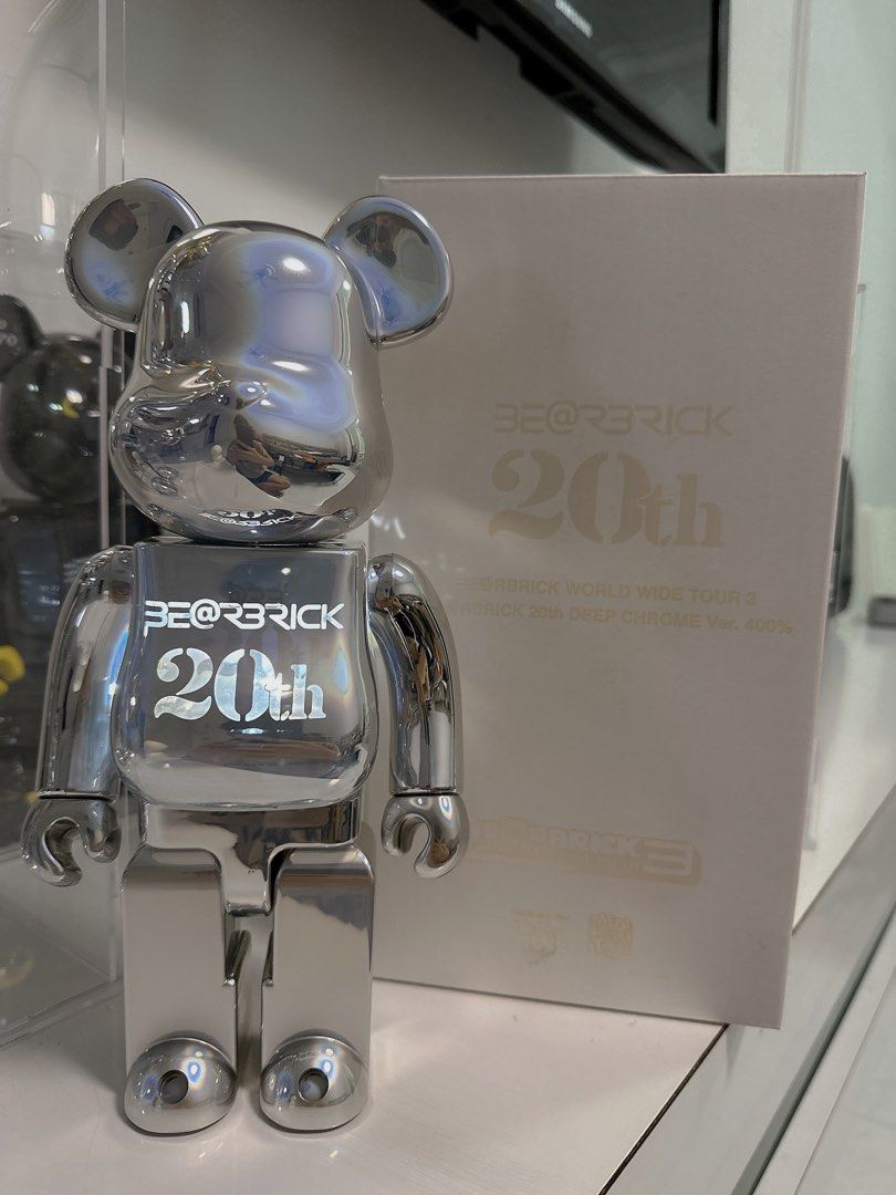 Bearbrick 20th Anniversary Deep Chrome 400%