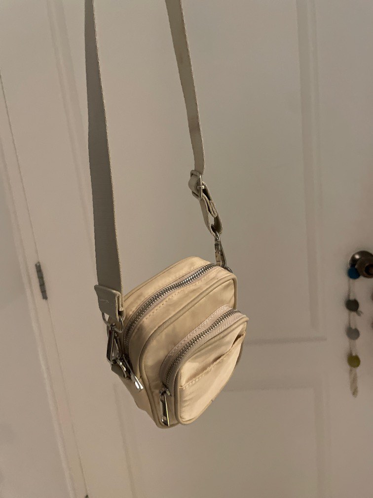 Beige CrossBody bag, Women's Fashion, Bags & Wallets, Crossbody Bags