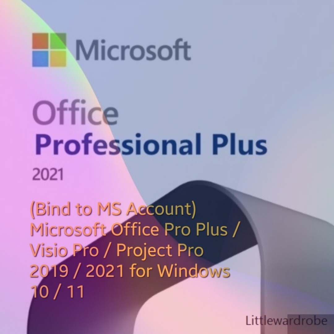 Bind to MS Account) Microsoft Office Pro Plus / Visio Pro / Project Pro  2019 / 2021 for Windows, Computers & Tech, Parts & Accessories, Software on  Carousell