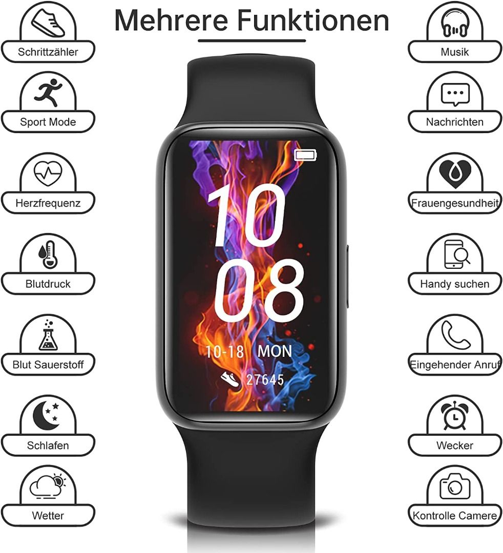 Bingofit fitness tracker with blood pressure monitor 2025