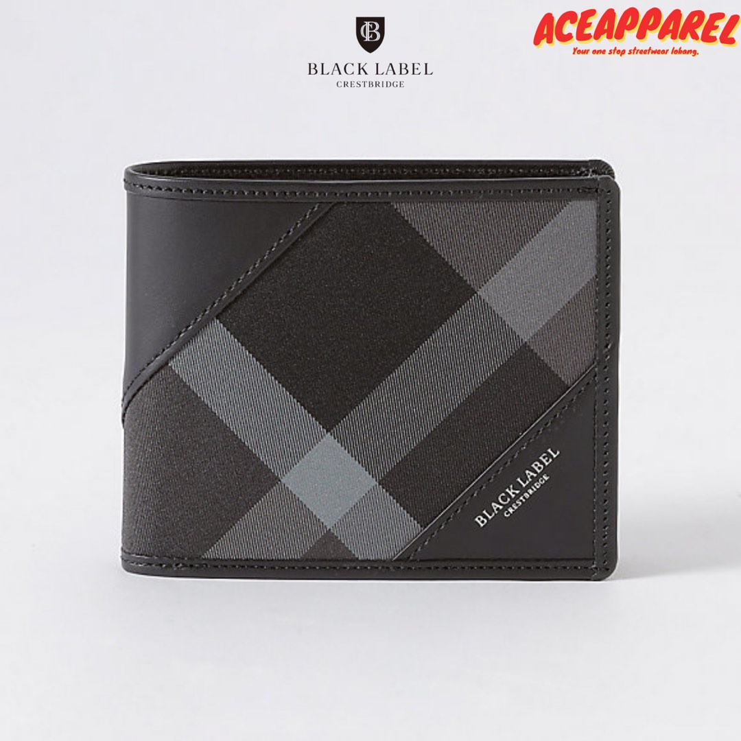 Black Label Crestbridge Check Bi Fold Wallet
