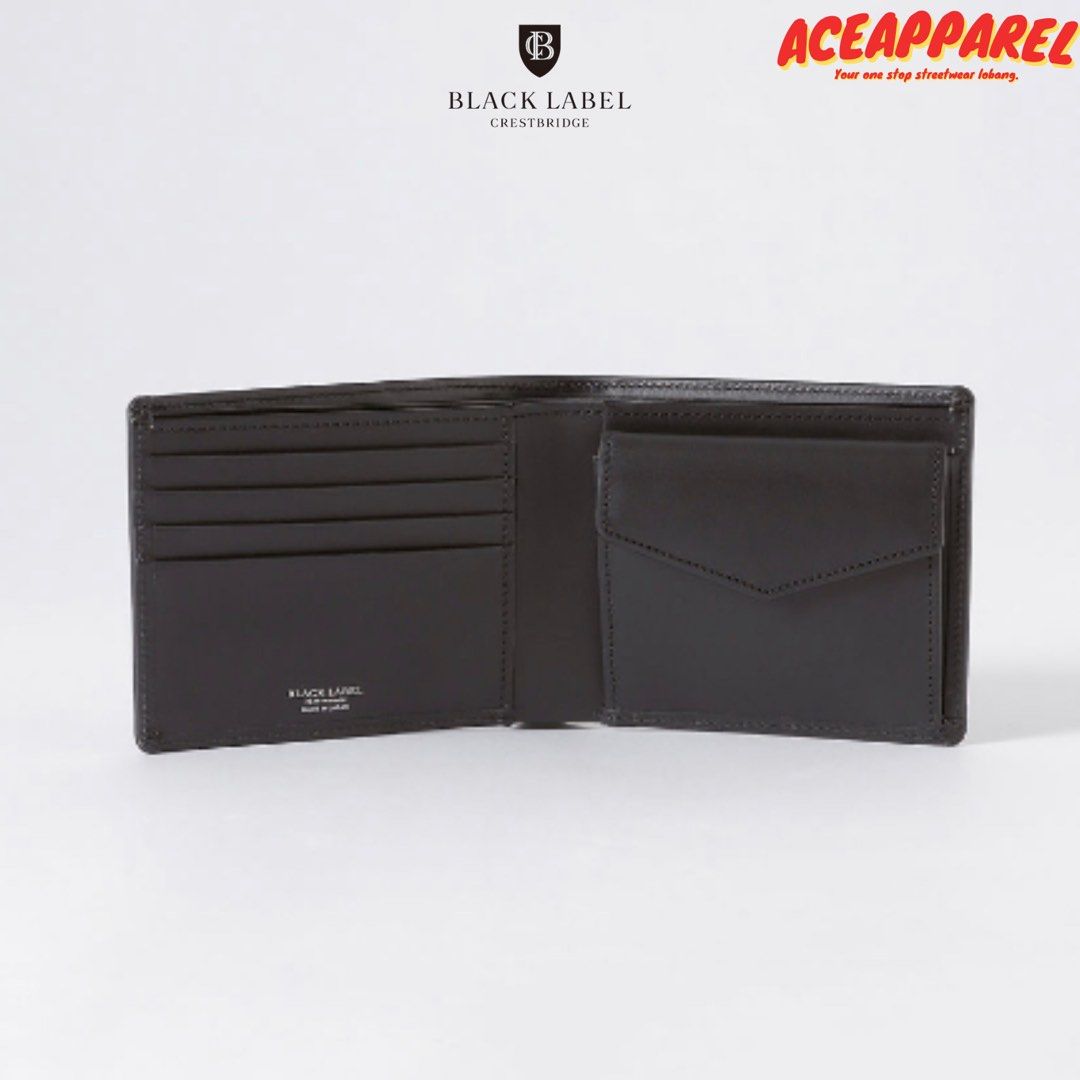 Black Label Crestbridge Check Bi-Fold Wallet, Men's Fashion