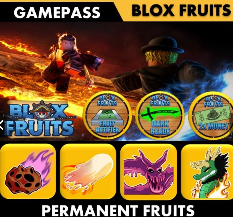 Blox Fruit permanent gamepass, Video Gaming, Gaming Accessories, In