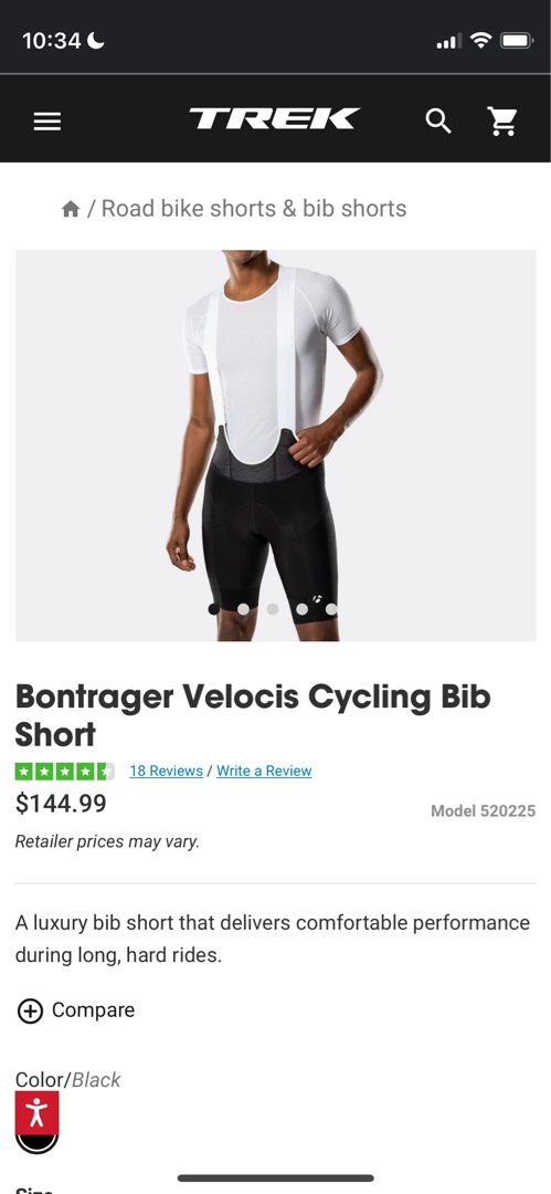 Bontrager velocis bib store