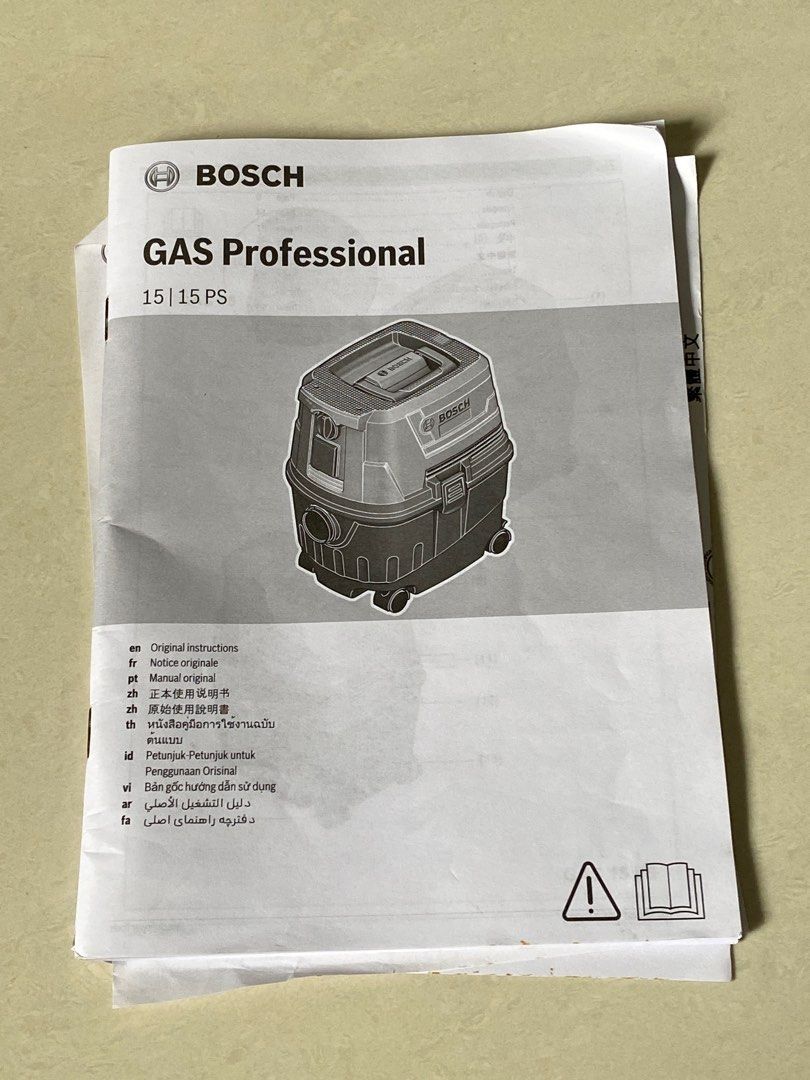 BOSCH Wet & Dry Vacuum Cleaner GAS 15 PS, TV & Home Appliances, Vacuum