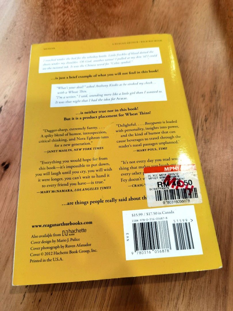 Bossypants Book By Tina Fey Hobbies Toys Books Magazines