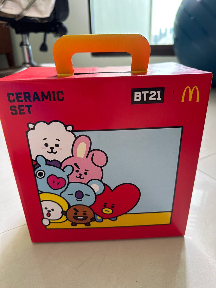 BT21 Ceramic Set, Furniture & Home Living, Kitchenware & Tableware
