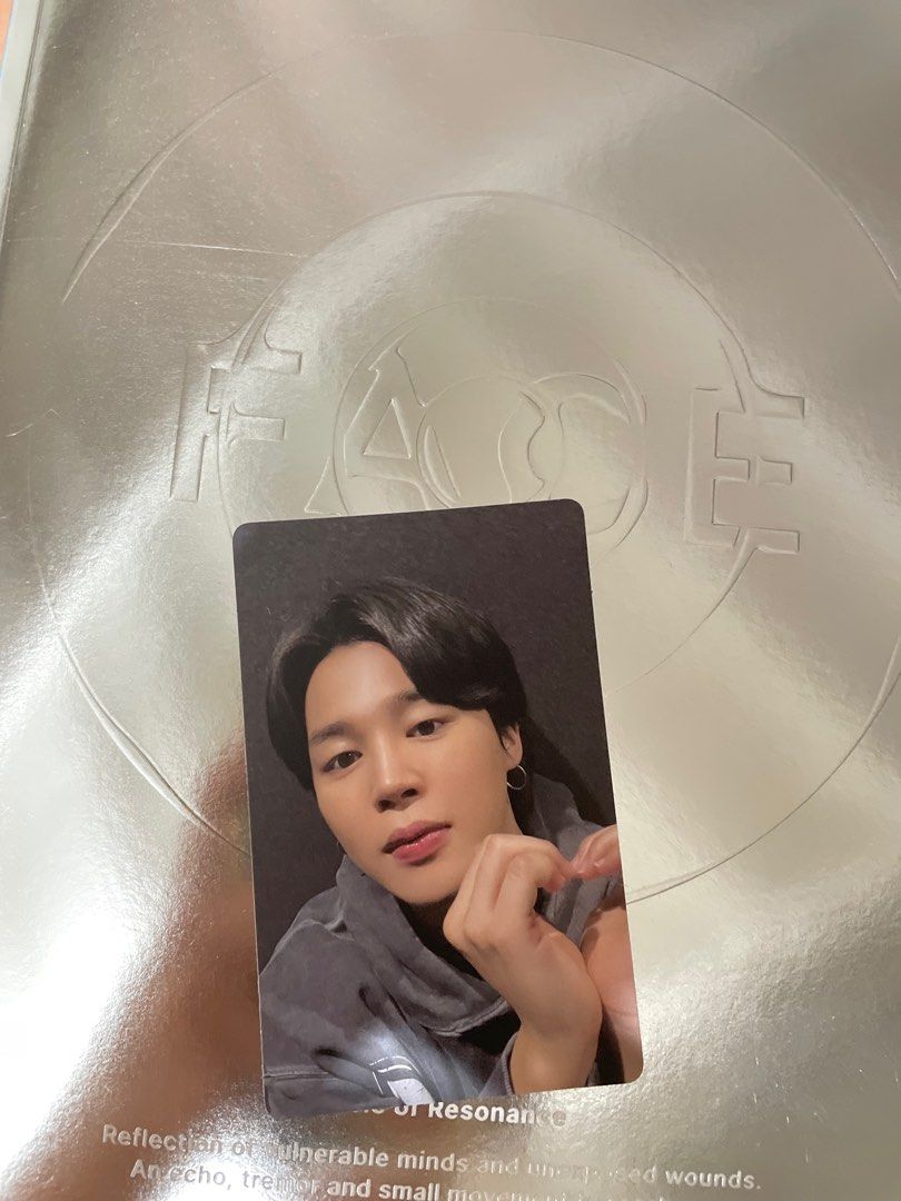 BTS JIMIN FACE PHOTOCARD PC with random dicon pc, Hobbies & Toys