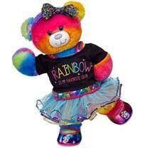 Build a Bear rainbow outfit set