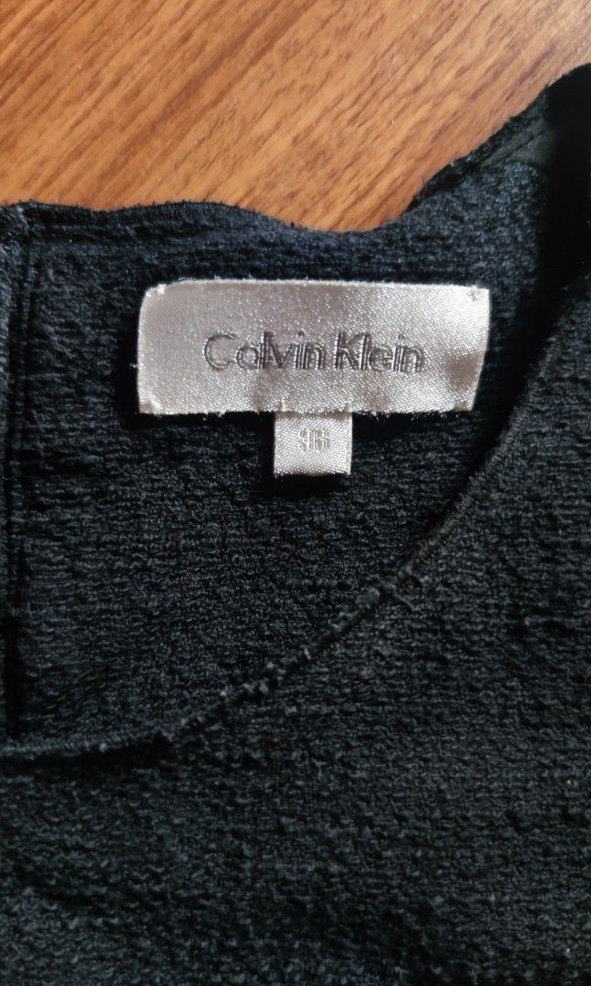 Calvin klein black blouse sales