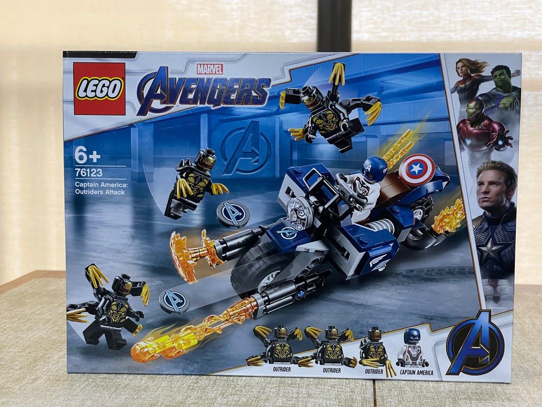 Lego marvel avengers captain discount america outriders attack 76123