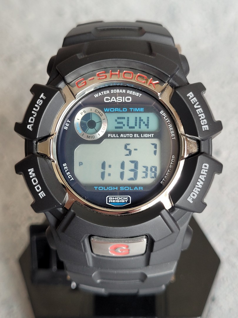 Casio G-Shock World Time Tough Solar G-2310R, Men's Fashion, Watches ...