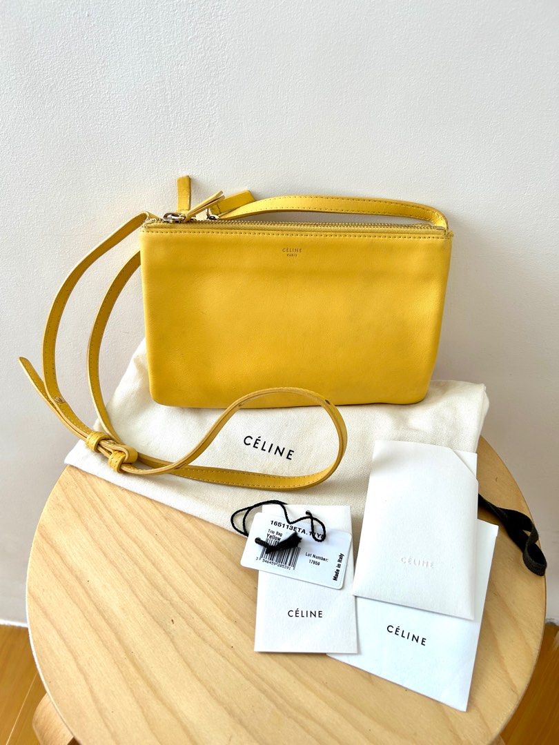 Celine trio leather on sale crossbody