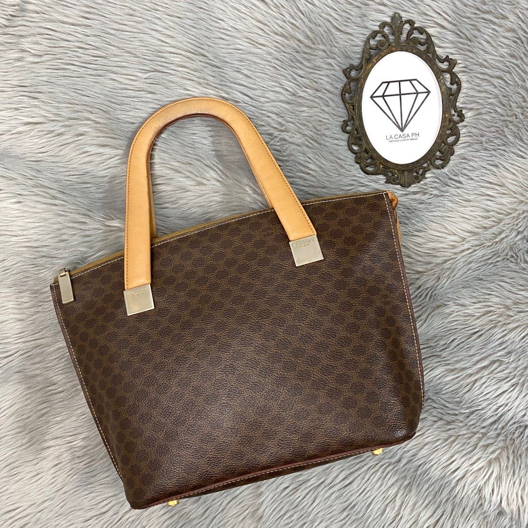 Celine Vintage Macadam Pochette, Luxury, Bags & Wallets on Carousell