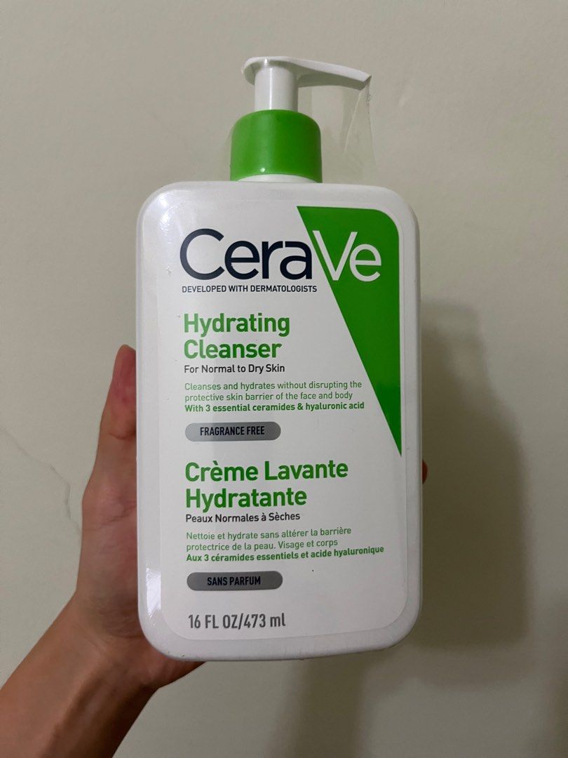 Cerave Hydrating Cleanser 473ml, Beauty  Personal Care, Face, Face Care on  Carousell