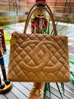 CHANEL Metallic Calfskin Quilted Mini Chanel 22 Copper 1259934