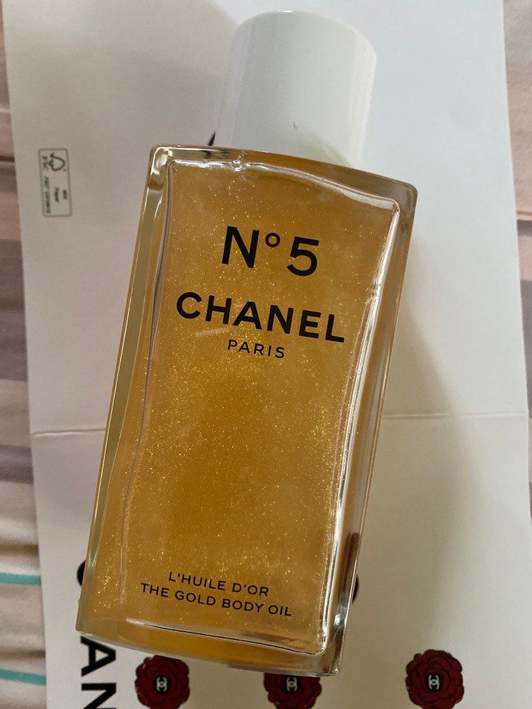 Chanel No.5 The Gold Body Oil, 美容＆化妝品, 沐浴＆身體護理, 沐浴及身體護理 身體護理 Carousell