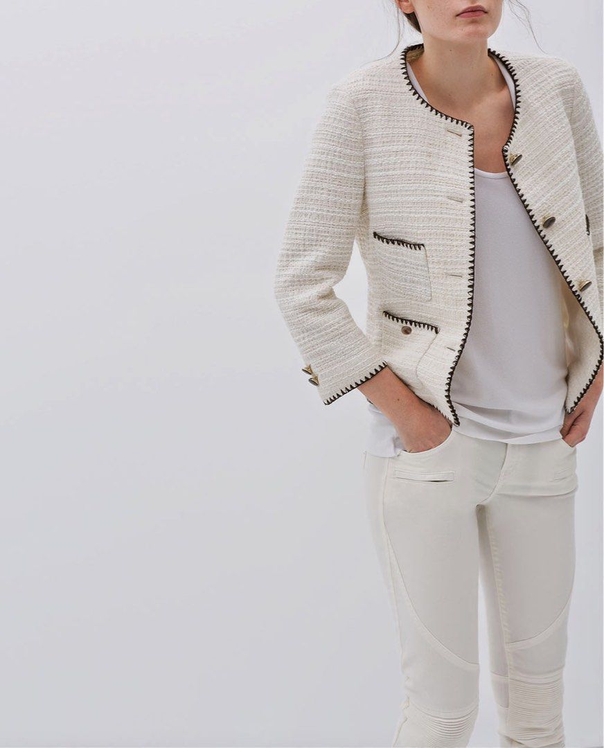 Chanel Style Tweed Jacket from Zara