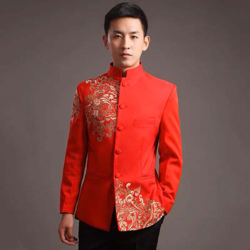 Chinese wedding attire groom hot sale
