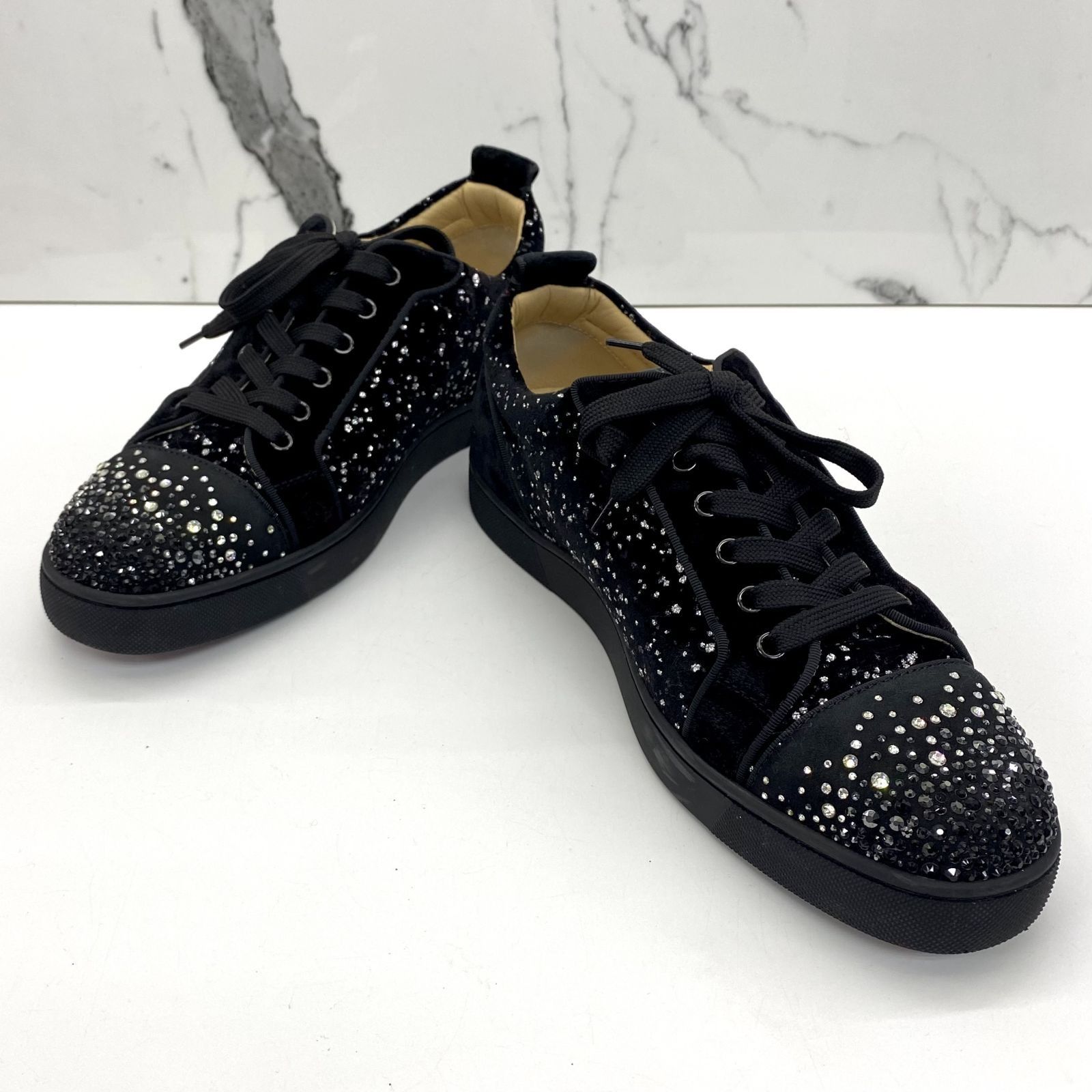 Christian Louboutin Louis Strass Silver, Men's Fashion, Footwear, Sneakers  on Carousell