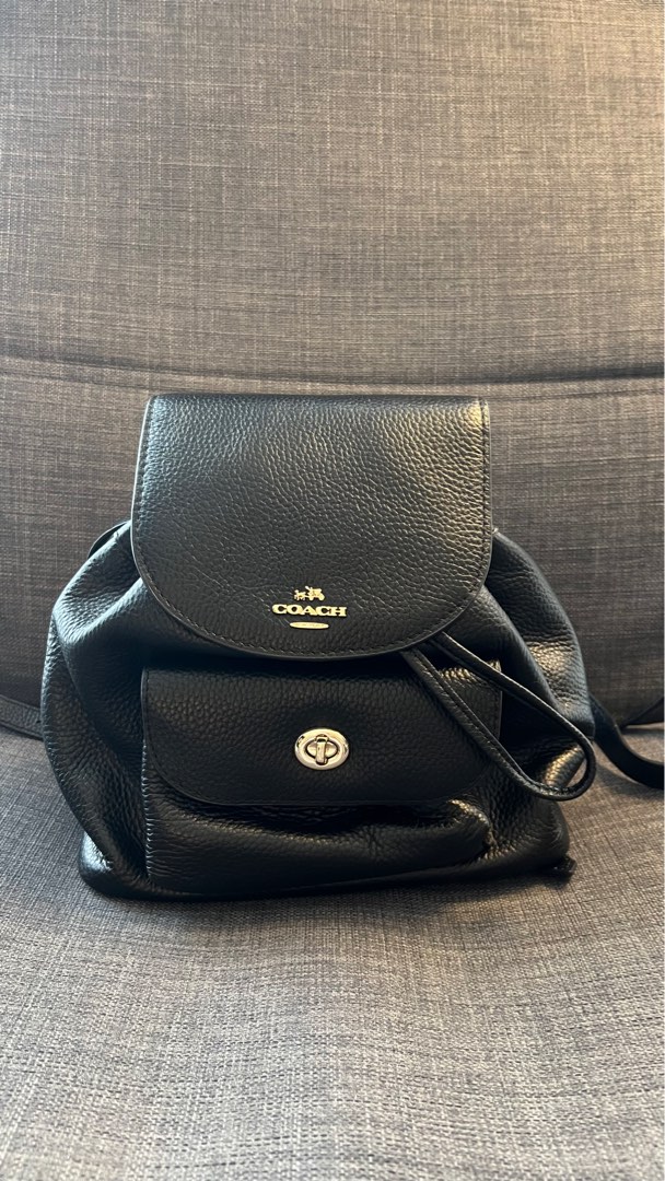 Coach Mini Billie Backpack in Pebble Leather Women s Fashion