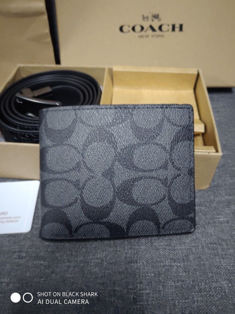 COACH Gift Set for Men, Luxury, Bags & Wallets on Carousell