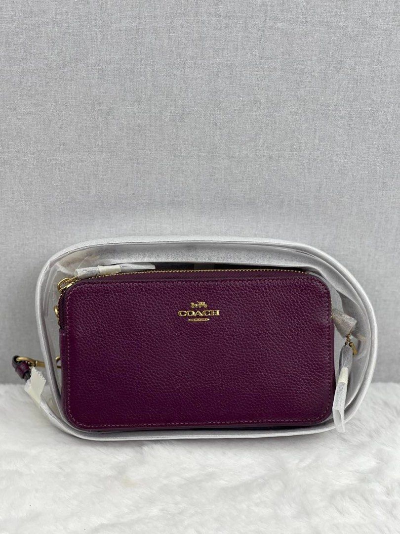 Coach Kira Crossbody in Deep Berry Luxury Bags Wallets on